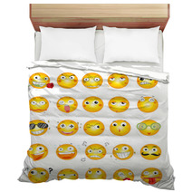 Smile Face Icons Bedding 40582138