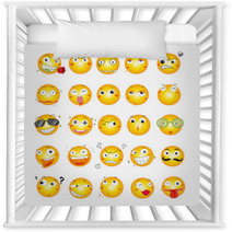 Smile Face Icons Nursery Decor 40582138
