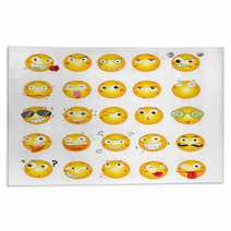 Smile Face Icons Rugs 40582138