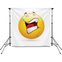 Smiley Emoticons Face Vector - Laughing Backdrops 45889842