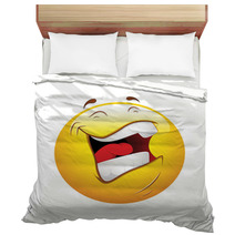 Smiley Emoticons Face Vector - Laughing Bedding 45889842