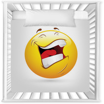 Smiley Emoticons Face Vector - Laughing Nursery Decor 45889842