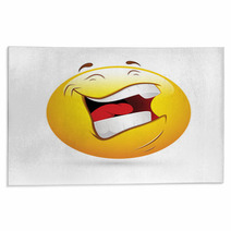 Smiley Emoticons Face Vector - Laughing Rugs 45889842