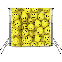 Smileys Show Happy Cheerful Faces Backdrops 57019586