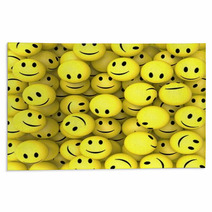 Smileys Show Happy Cheerful Faces Rugs 57019586