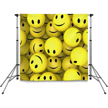 Smileys Showing Happy Cheerful Faces Backdrops 57262074