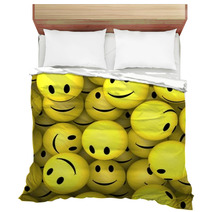 Smileys Showing Happy Cheerful Faces Bedding 57262074