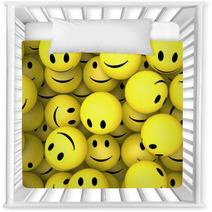Smileys Showing Happy Cheerful Faces Nursery Decor 57262074