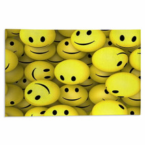 Smileys Showing Happy Cheerful Faces Rugs 57262074
