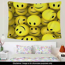 Smileys Showing Happy Cheerful Faces Wall Art 57262074