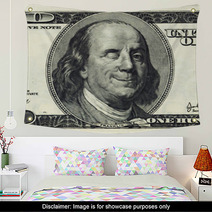 Smiling Ben Franklin With Wink Wall Art 184979302