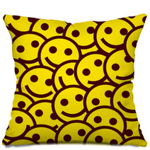 Smiling Emoticons. Seamless Pattern. Pillows 61248880