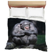 Smiling Happy Chimpanzee. Bedding 53931904