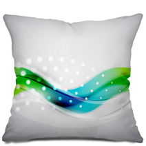 Smooth Wave Vector Abstract Background Pillows 44520412
