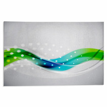 Smooth Wave Vector Abstract Background Rugs 44520412