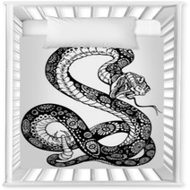 Snake Black White Nursery Decor 63047604