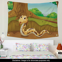 Snake In The Forest Wall Art 41032544