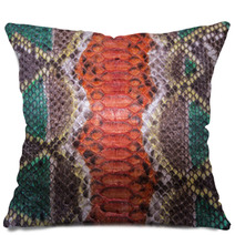 Snake Skin Background Pillows 76893261