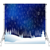 Snow Christmas background Backdrops 69872667