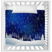 Snow Christmas background Nursery Decor 69872667