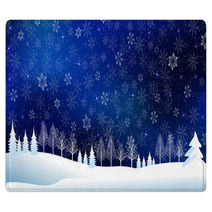 Snow Christmas background Rugs 69872667