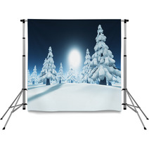 Snow Forest Backdrops 72862185