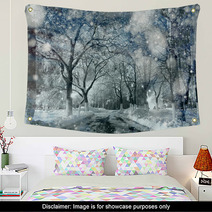 Snow In The Woods Wall Art 68721608
