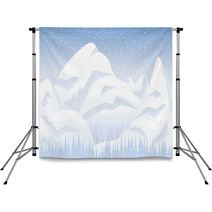 Snow Mountain Landscape Backdrops 72622284