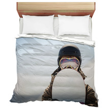 Snowboard And  Snowboarder Bedding 49934781