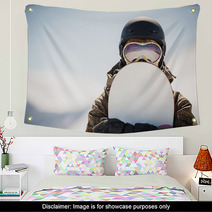 Snowboard And  Snowboarder Wall Art 49934781