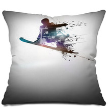 Snowboard Background Pillows 60971853