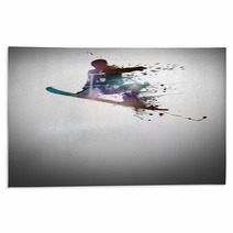 Snowboard Background Rugs 60971853