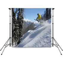 Snowboard Freerider Backdrops 60250989