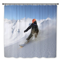 Snowboard Freerider Bath Decor 58911136
