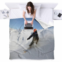 Snowboard Freerider Blankets 58911136