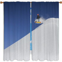 Snowboard Freerider Window Curtains 60625129