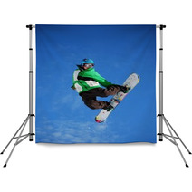 Snowboard - Jump Backdrops 39107457