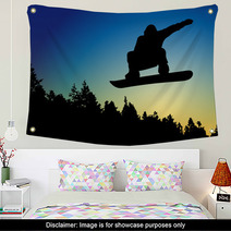 Snowboard Jump Wall Art 70851435