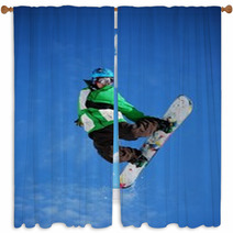 Snowboard - Jump Window Curtains 39107457