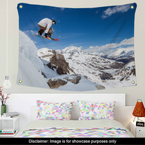 Snowboarder In The Sky Wall Art 59930592