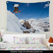 Snowboarder In The Sky Wall Art 60193790