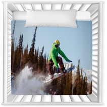Snowboarder Jumping Nursery Decor 66564087