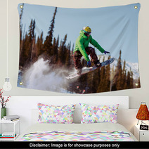Snowboarder Jumping Wall Art 66564087