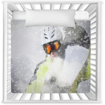 Snowboarder Portrait Nursery Decor 61935521