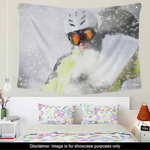 Snowboarder Portrait Wall Art 61935521