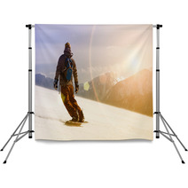 Snowboarding In Sun Shine Backdrops 60262586