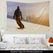 Snowboarding In Sun Shine Wall Art 60262586