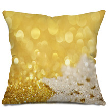 Snowflake On Glitter Pillows 57834325