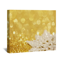 Snowflake On Glitter Wall Art 57834325