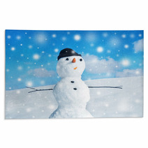 Snowman And Snowstorm Rugs 57900644